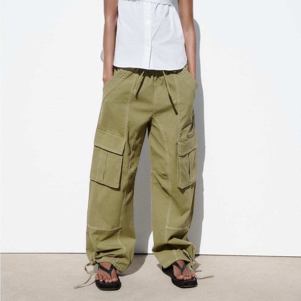 Zara Seamed Cargo Pants